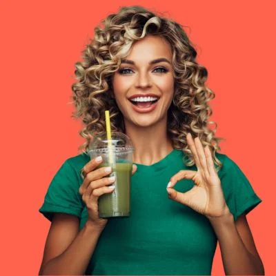 slank met vet verbrandende smoothies